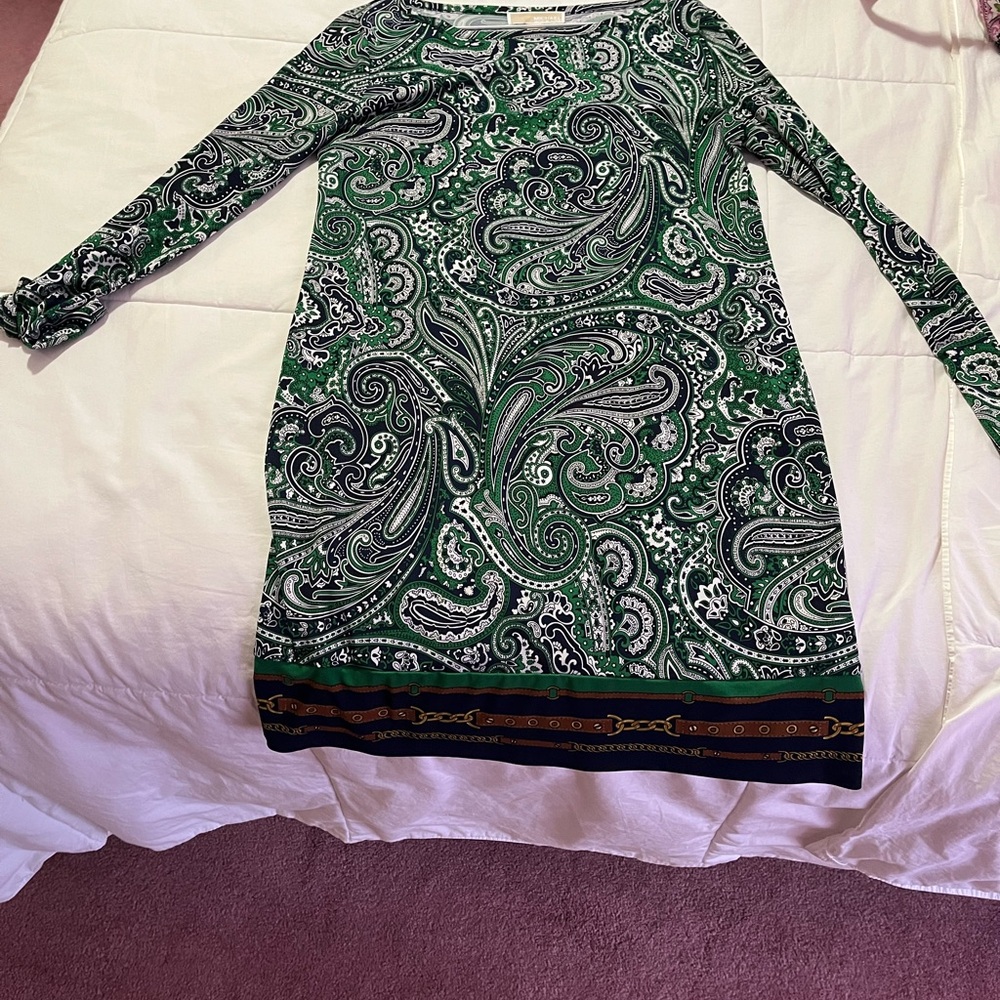Green Paisley Women's Dress